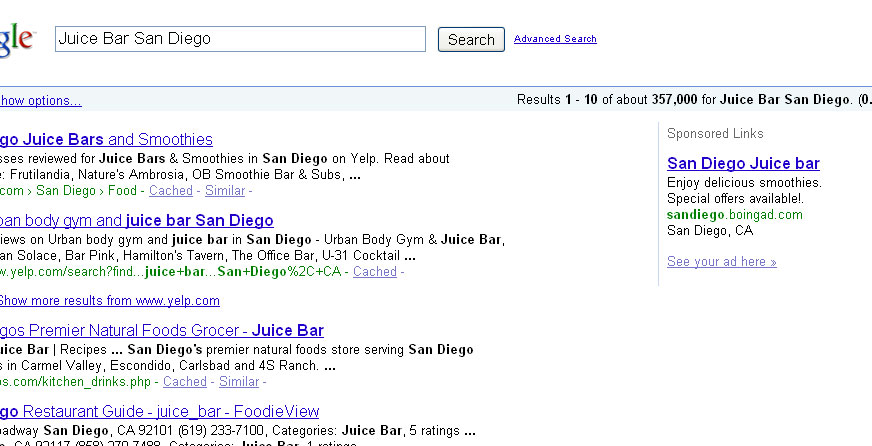 Google Ad with pURLs - Boingnet
