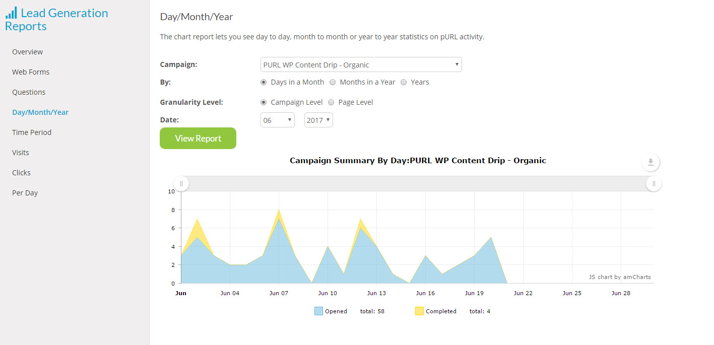 Lead Generation Reports - Day Month Year
