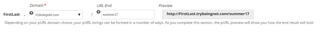 pURL Styles and Formats - URL End