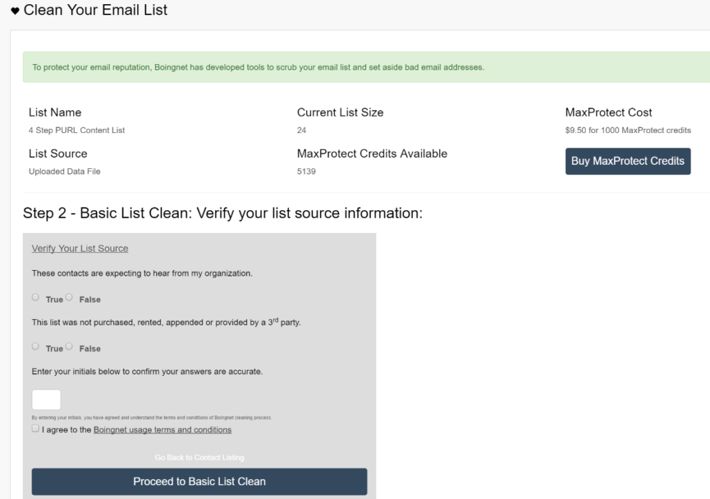 Clean Email List - Verify List Source