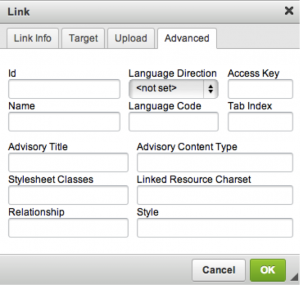 LinkAdvancedTab