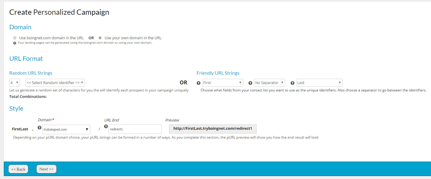 Redirect Personalized Campaign 2