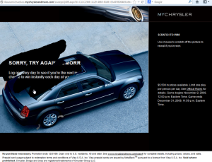 Cool microsites - Chrysler