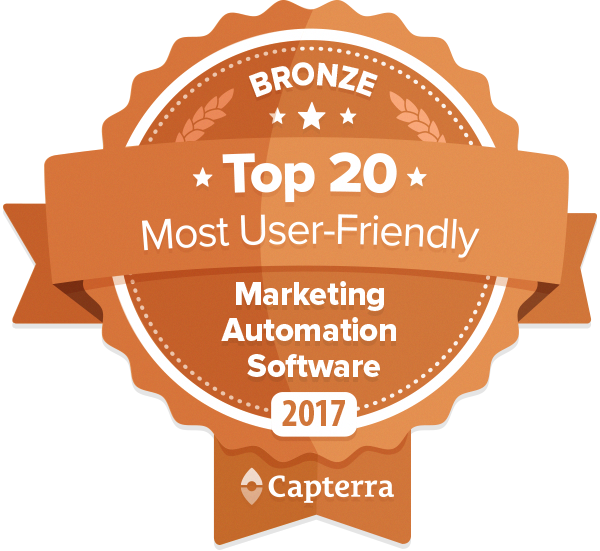 most user friendly marketing automation software - capterra award